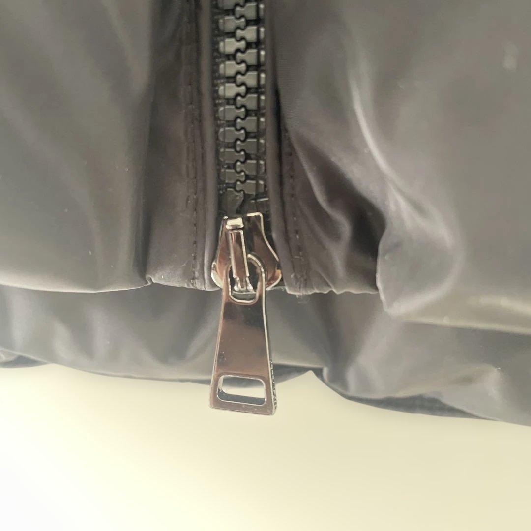 ＊モンクレール ベスト ダウン size0 黒ロゴワッペン 定価12.7万円＊