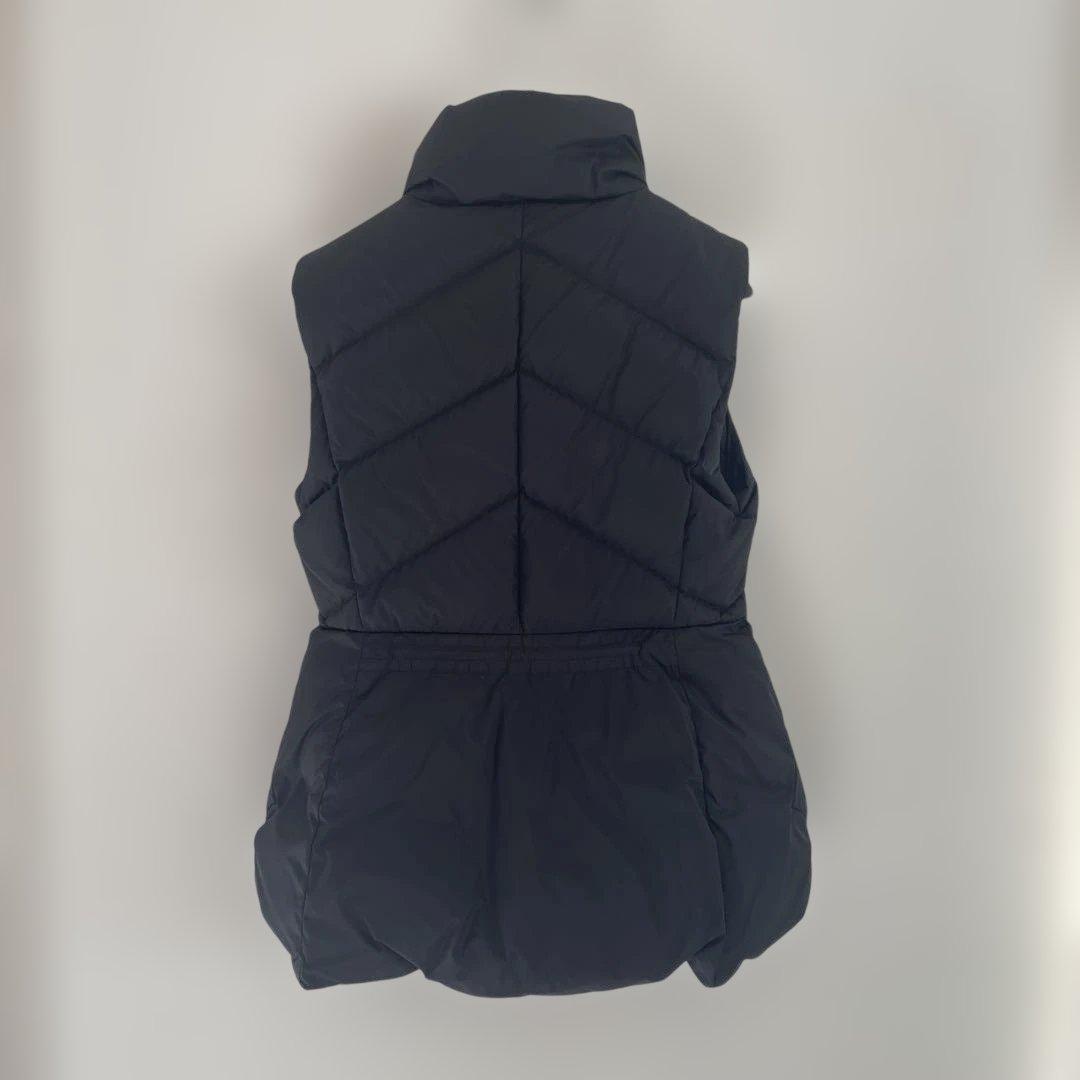 ＊モンクレール ベスト ダウン size0 黒ロゴワッペン 定価12.7万円＊