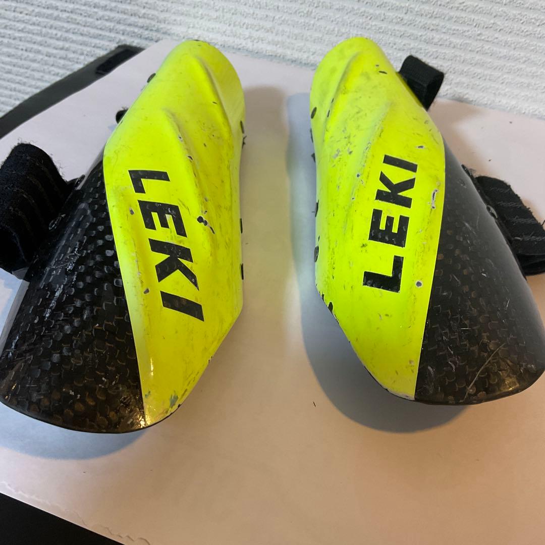 LEKI スキー用アームガード 蛍光イエローブラック　 Mサイズ