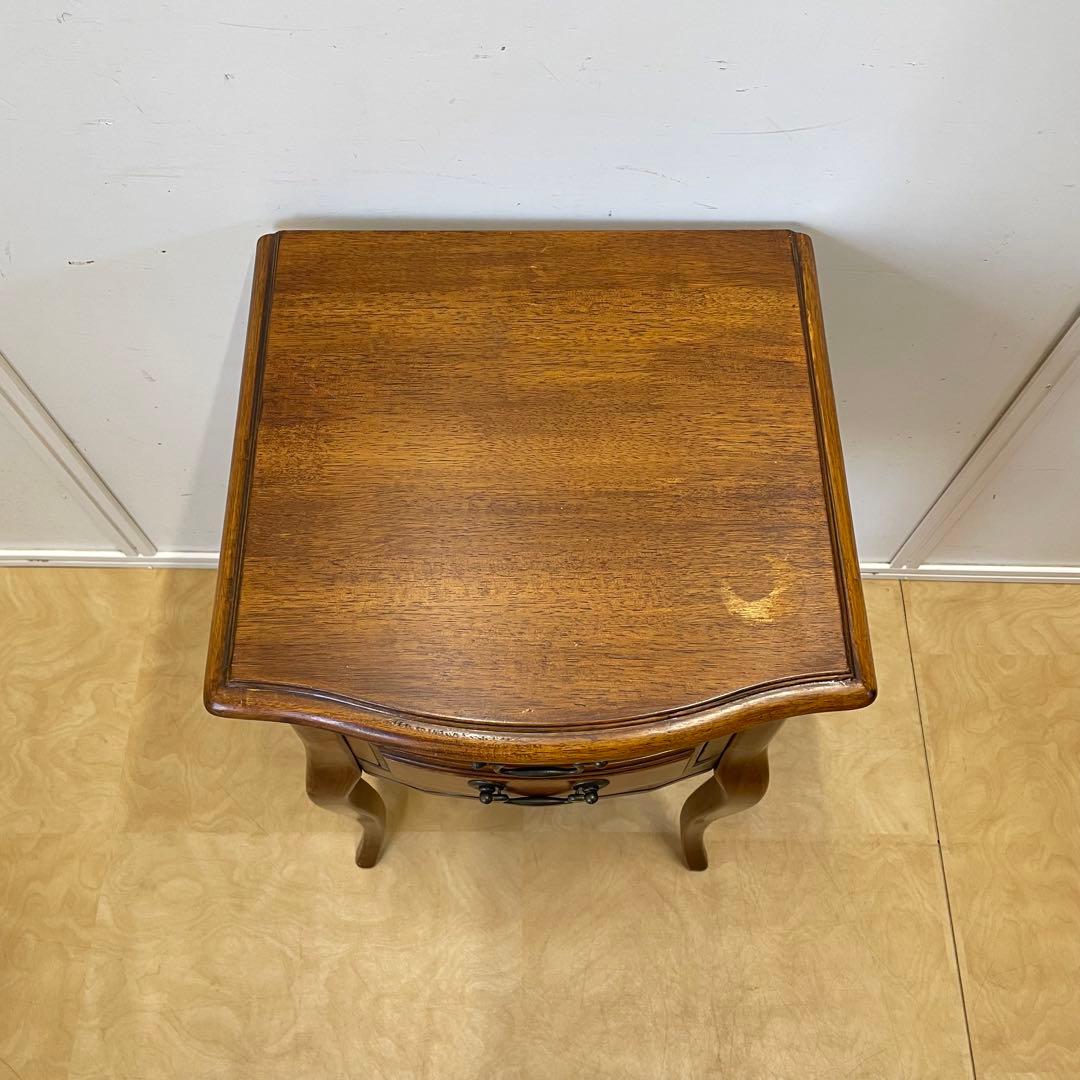 アンティーク調 猫脚 チェスト サイドテーブル コンソール 花台 電話台