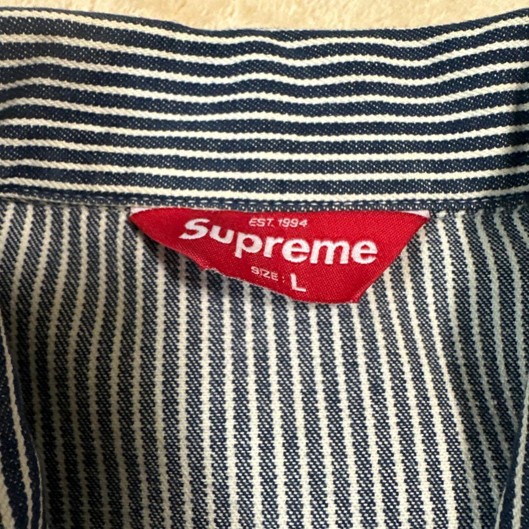 Supreme 2011SS Snap Front Jacket ヒッコリー L