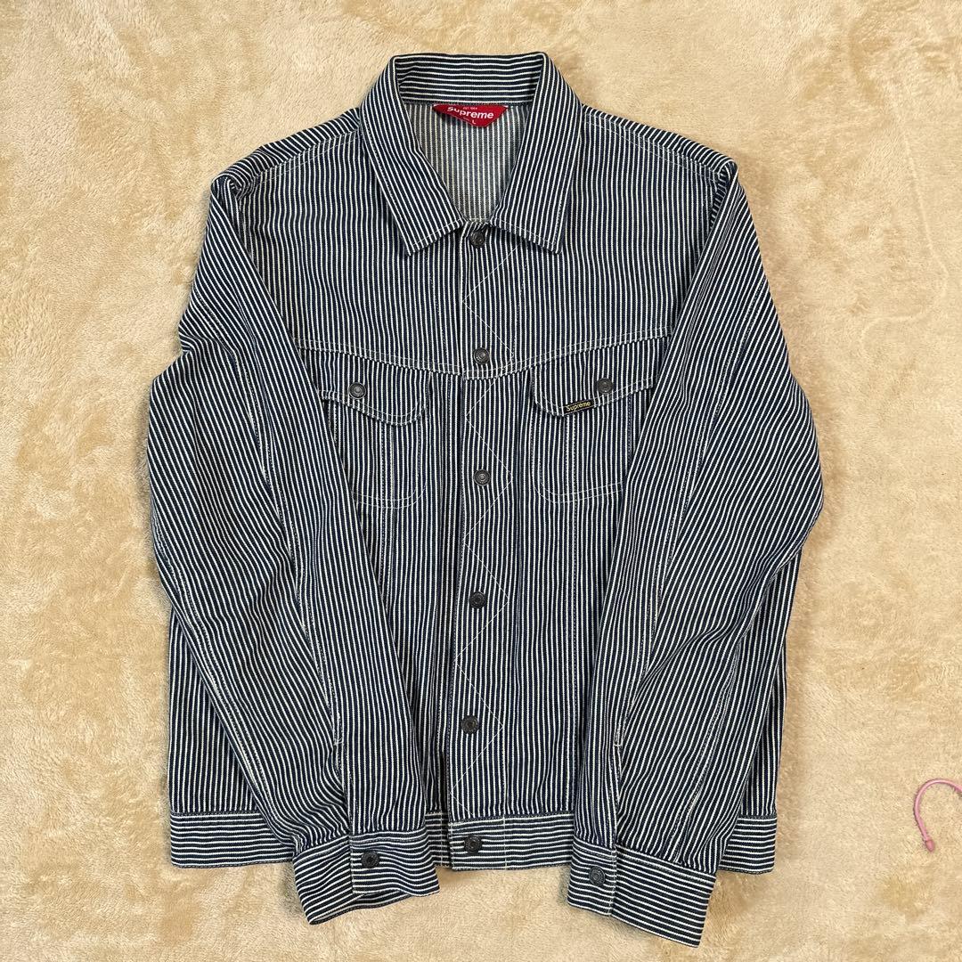 Supreme 2011SS Snap Front Jacket ヒッコリー L