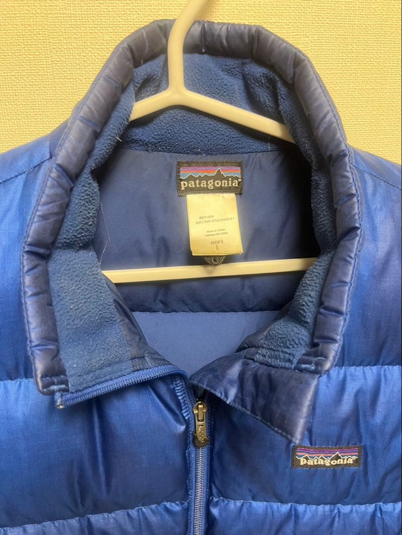 Patagonia ダウンベスト 青