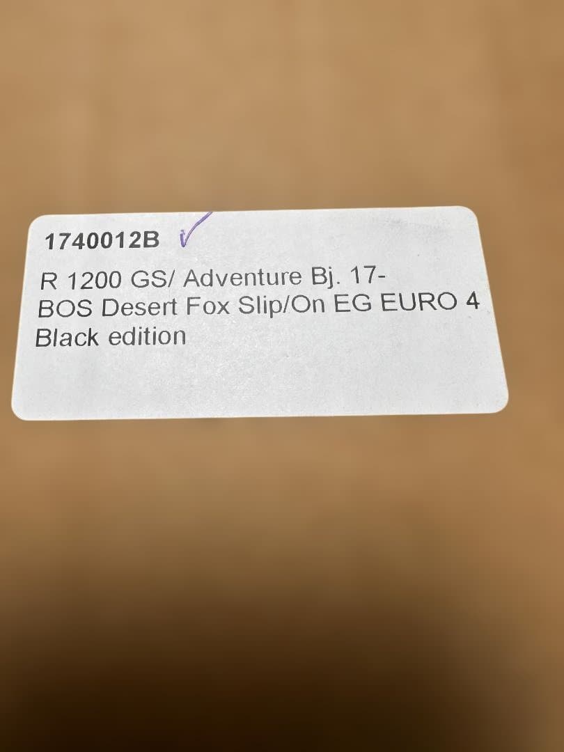 【売切り大幅値下げ】BOS マフラー Desert Fox 