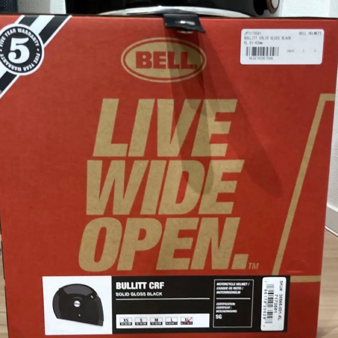 【美品】BELL BULLITT CRF グロスブラック XL SG公道走行可能