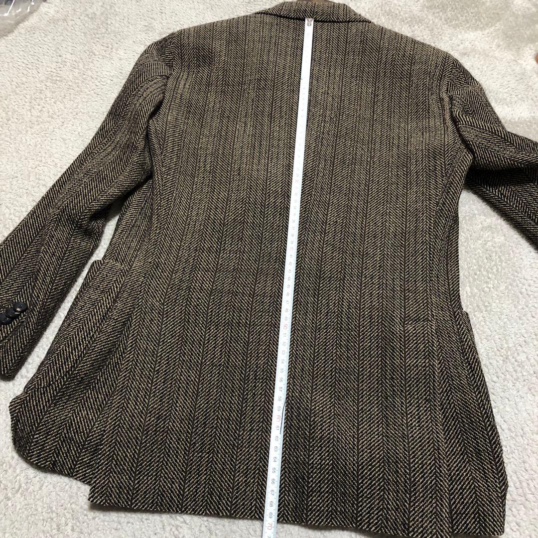【美品】LARDINIラルディーニテーラードジャケットヘリンボーン42 7REG