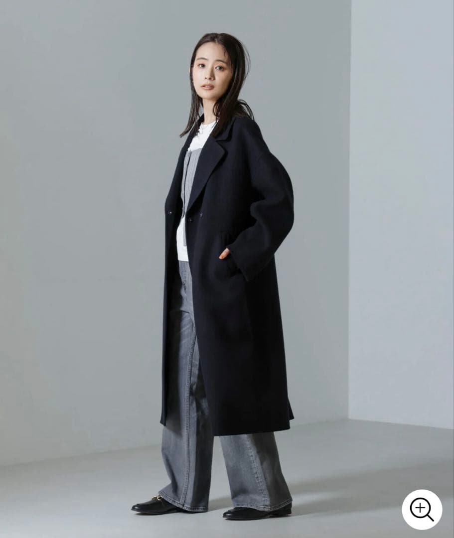 nano universe PURE LAMBS リバーロングコート 定価4万