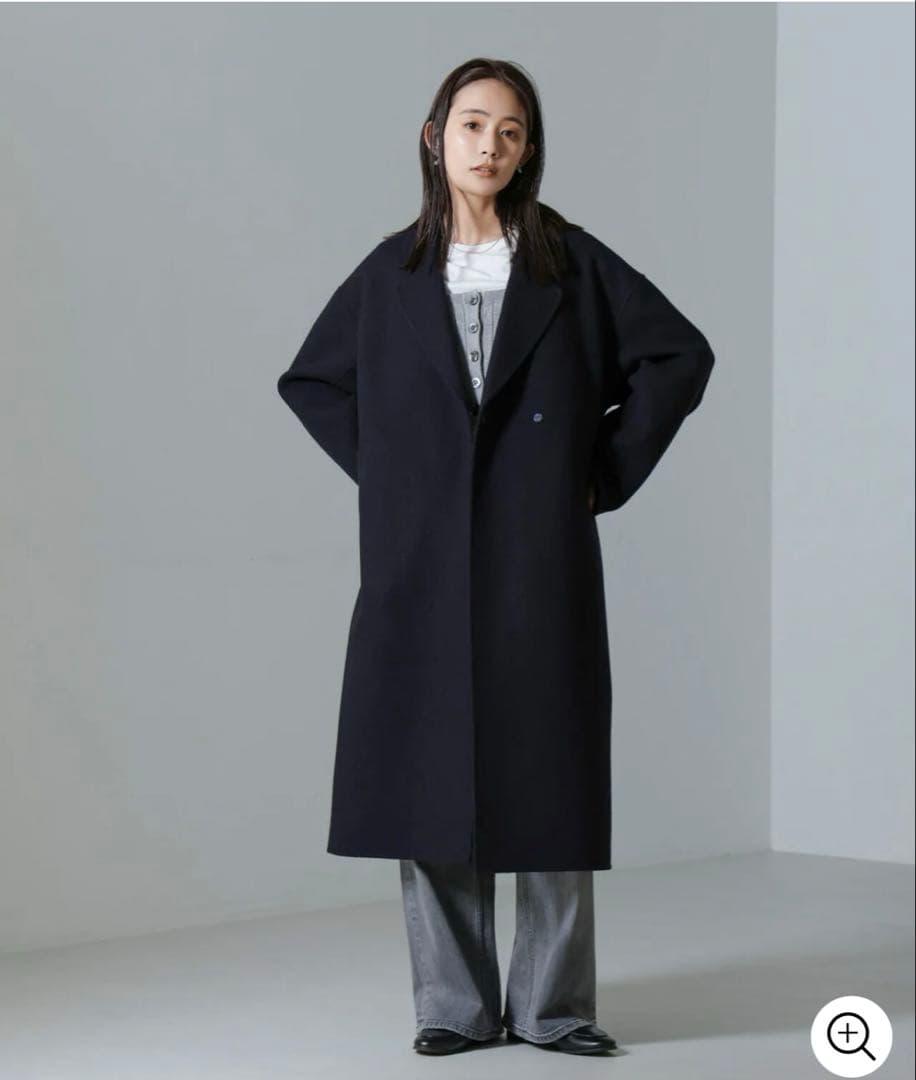 nano universe PURE LAMBS リバーロングコート 定価4万