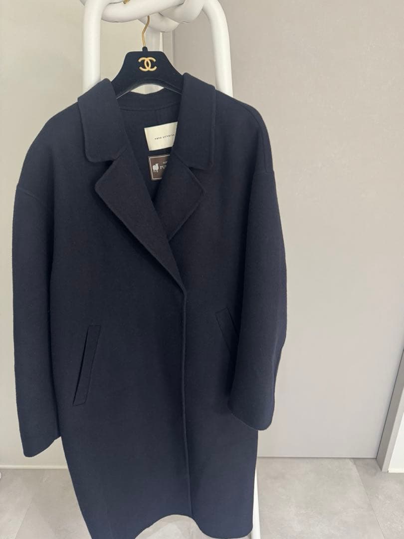 nano universe PURE LAMBS リバーロングコート 定価4万