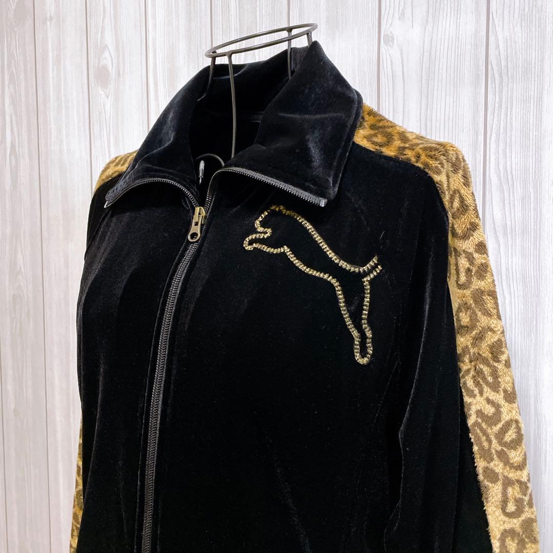 希少 PUMA BEAMS ベロア セットアップ ヒョウ柄 y2k ジャージ