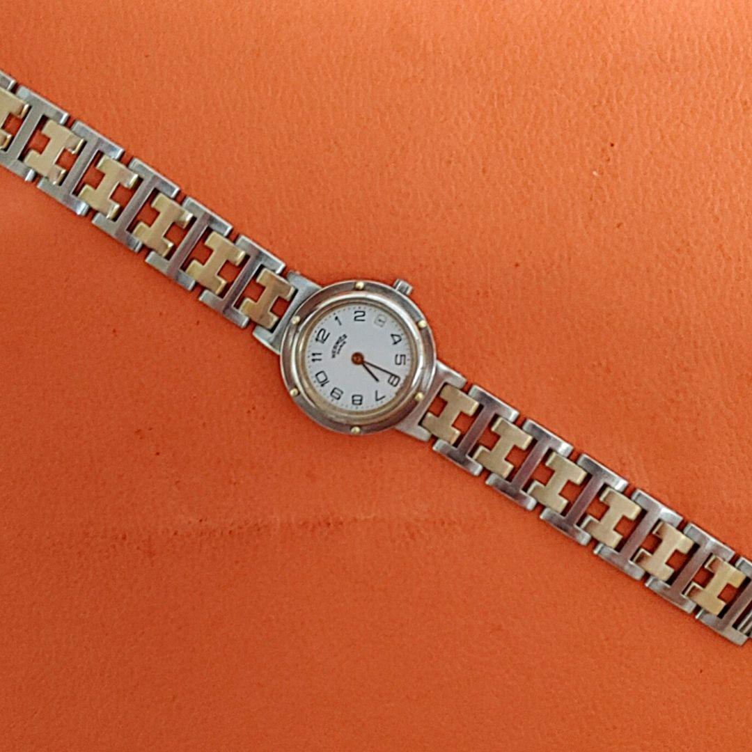 エルメス時計/極極美品クリッパー/新品電池新品仕上げ正常稼働品/レディース