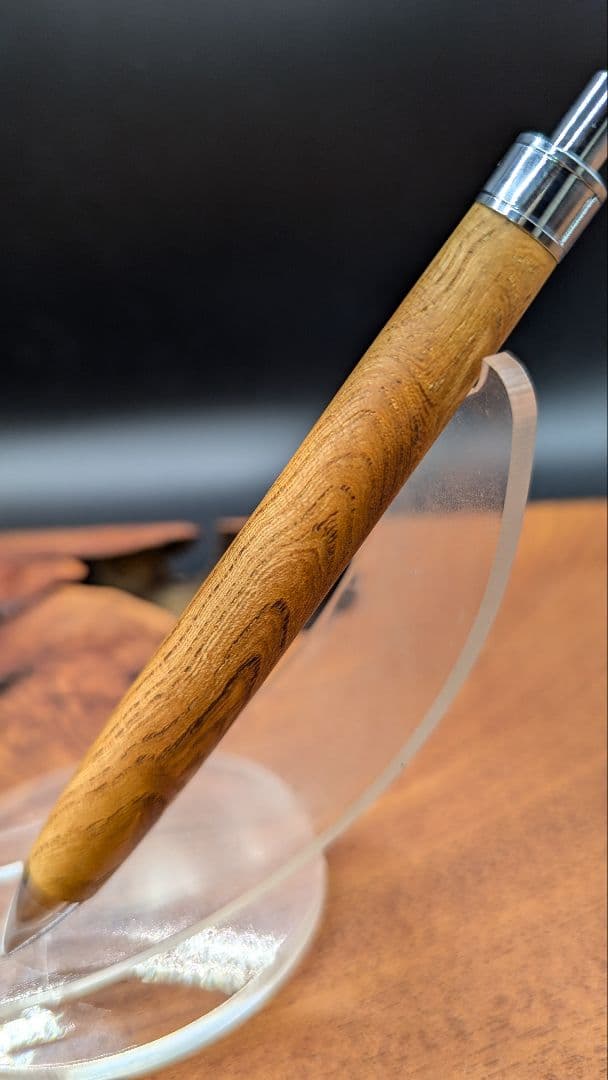 627 欅　変わり杢　木軸シャーペン　ボールペン