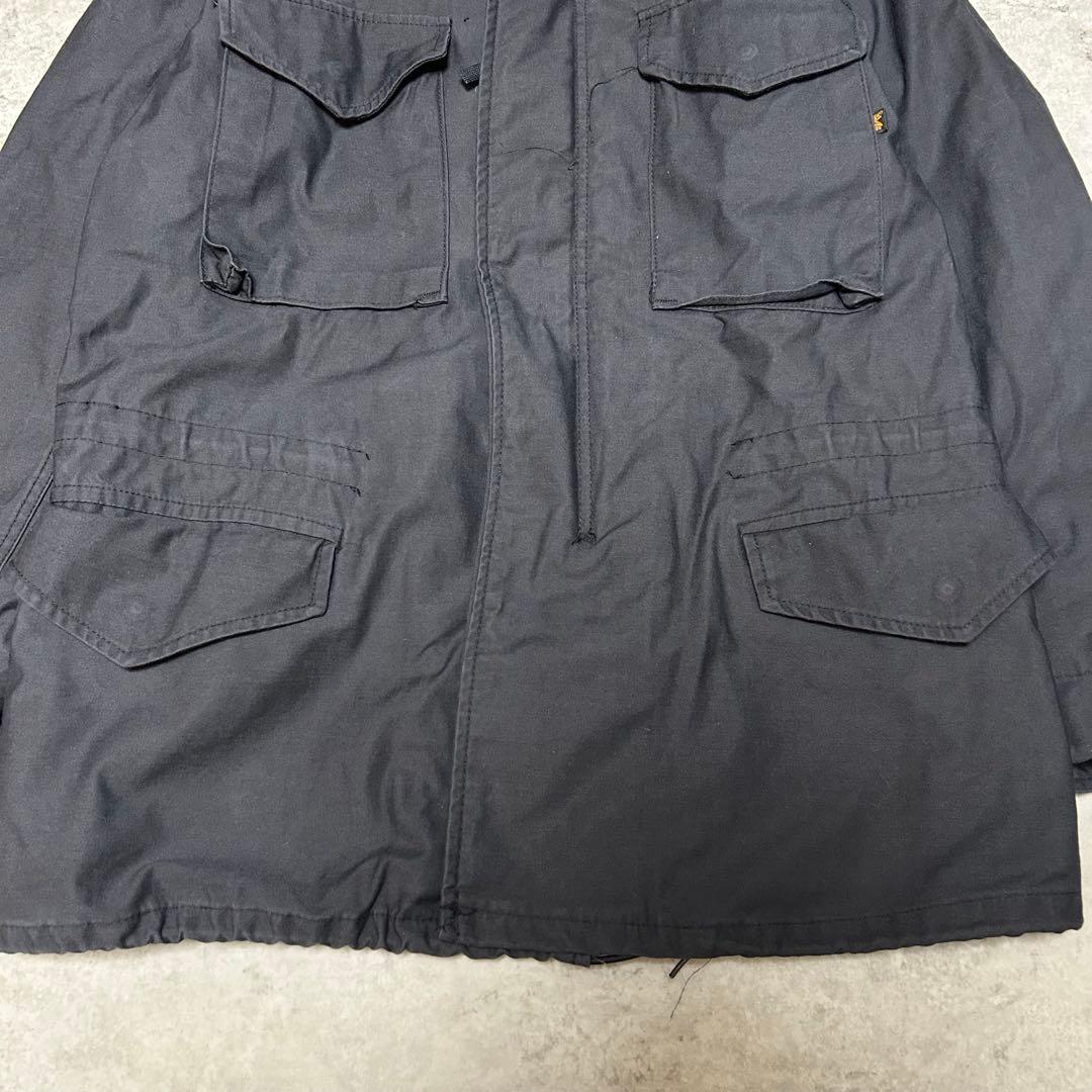 専用 usa製 ブラック ALPHA INDUSTRIES M-65ジャケット