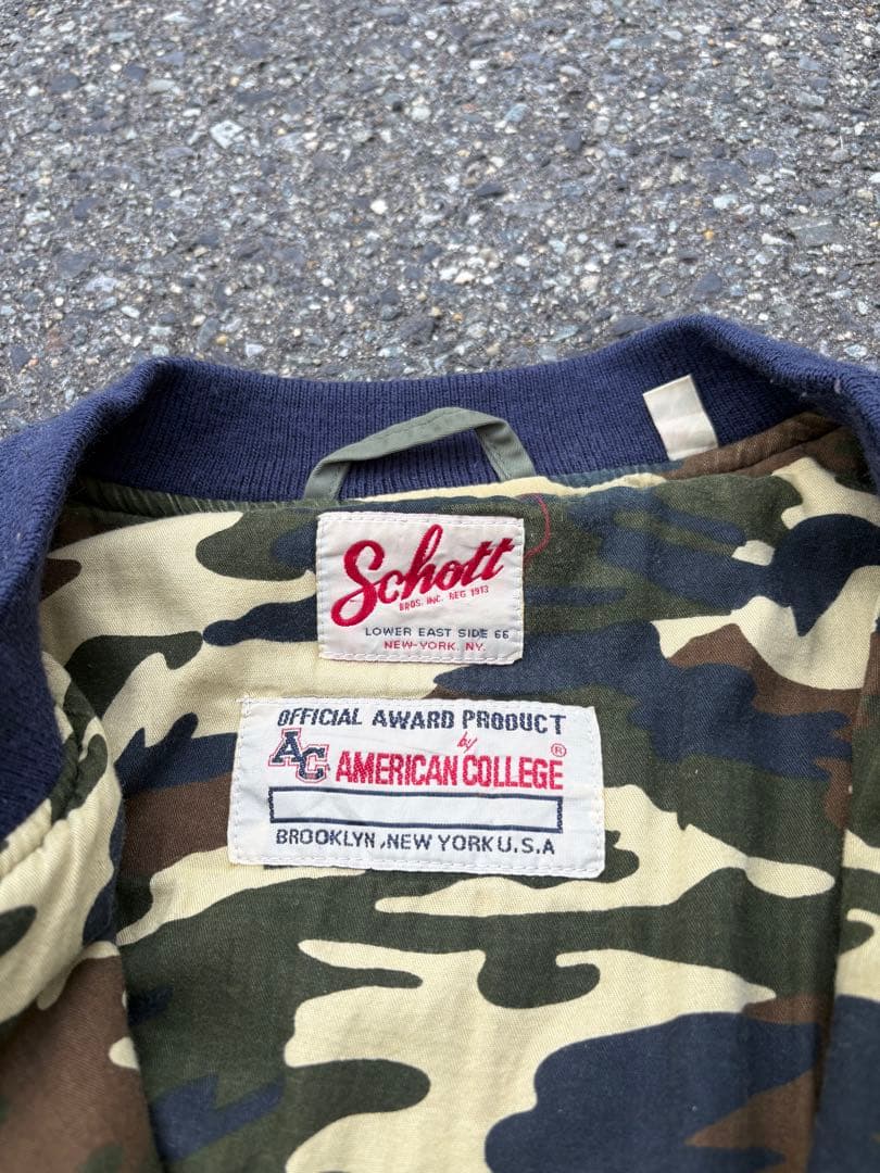 る*。様 90s schott MA-1 フライトジャケット USA製 Lサイズ