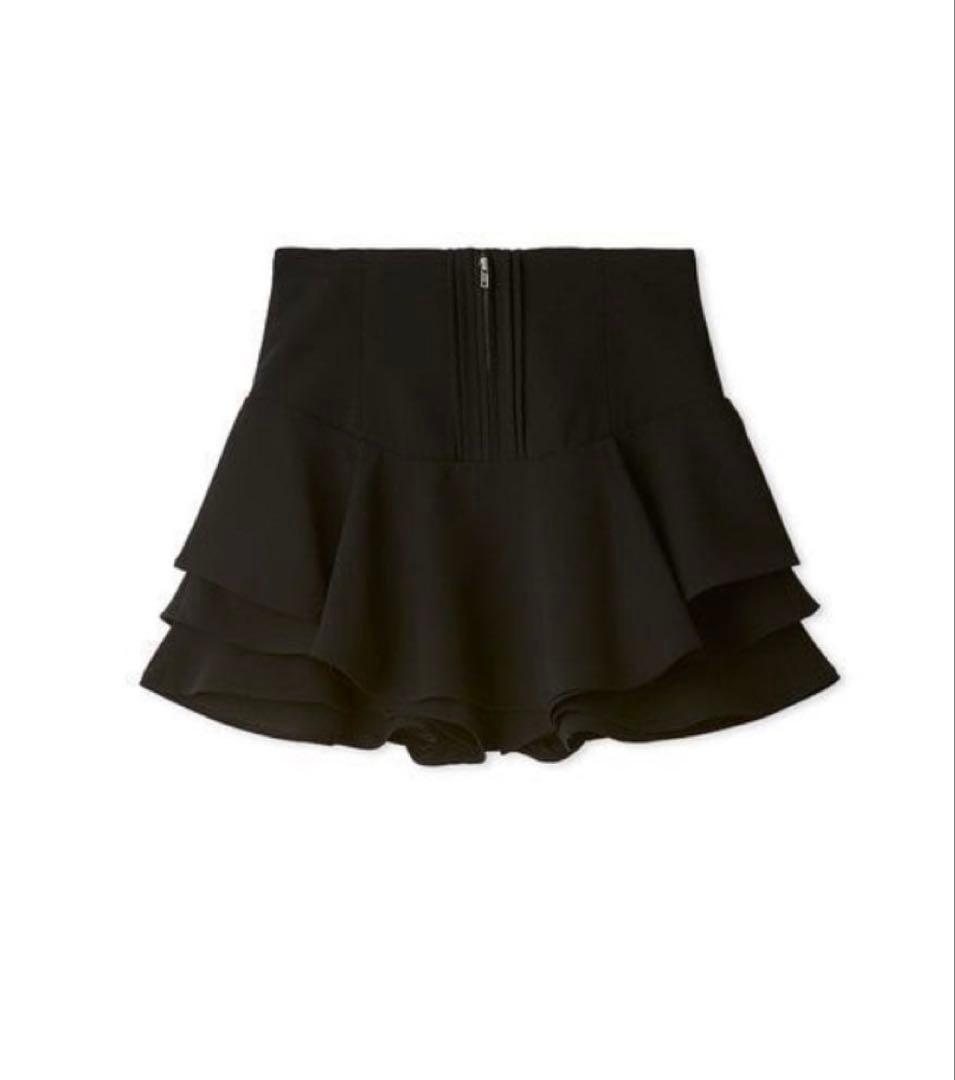 SNIDEL　レイヤードフリルミニスカショーパン　サイズ0