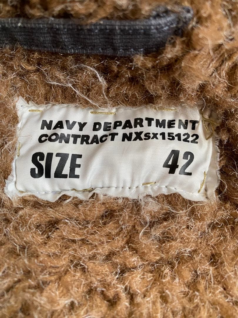 YMCLKY N-1 デッキジャケット ウォッシュ加工 42 ネイビー ミリタリ