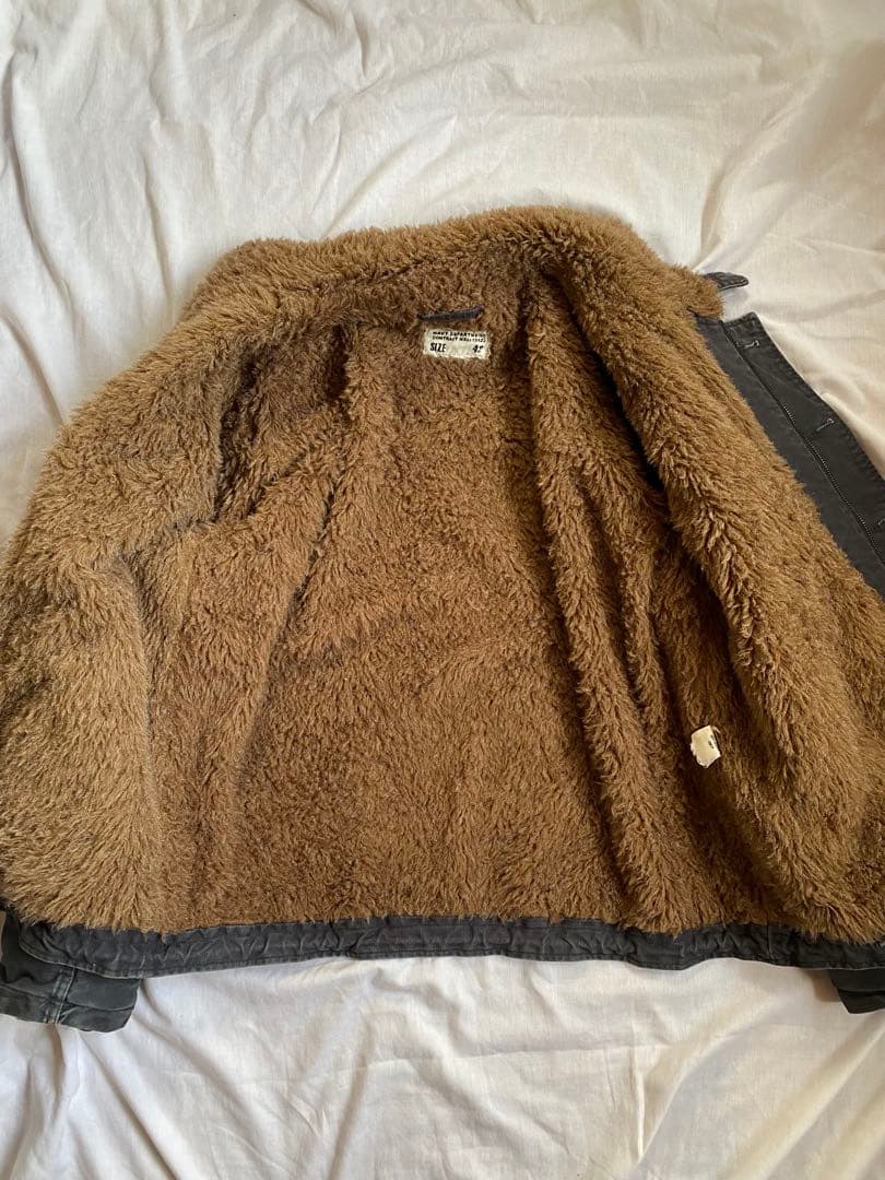 YMCLKY N-1 デッキジャケット ウォッシュ加工 42 ネイビー ミリタリ