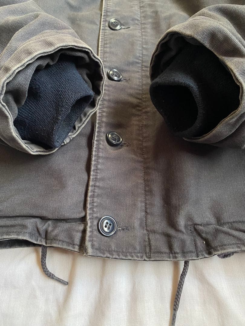 YMCLKY N-1 デッキジャケット ウォッシュ加工 42 ネイビー ミリタリ