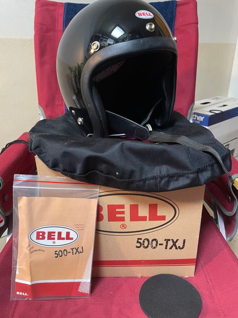 BELL 500-TXJブラックジェットヘルメット　ジャンク