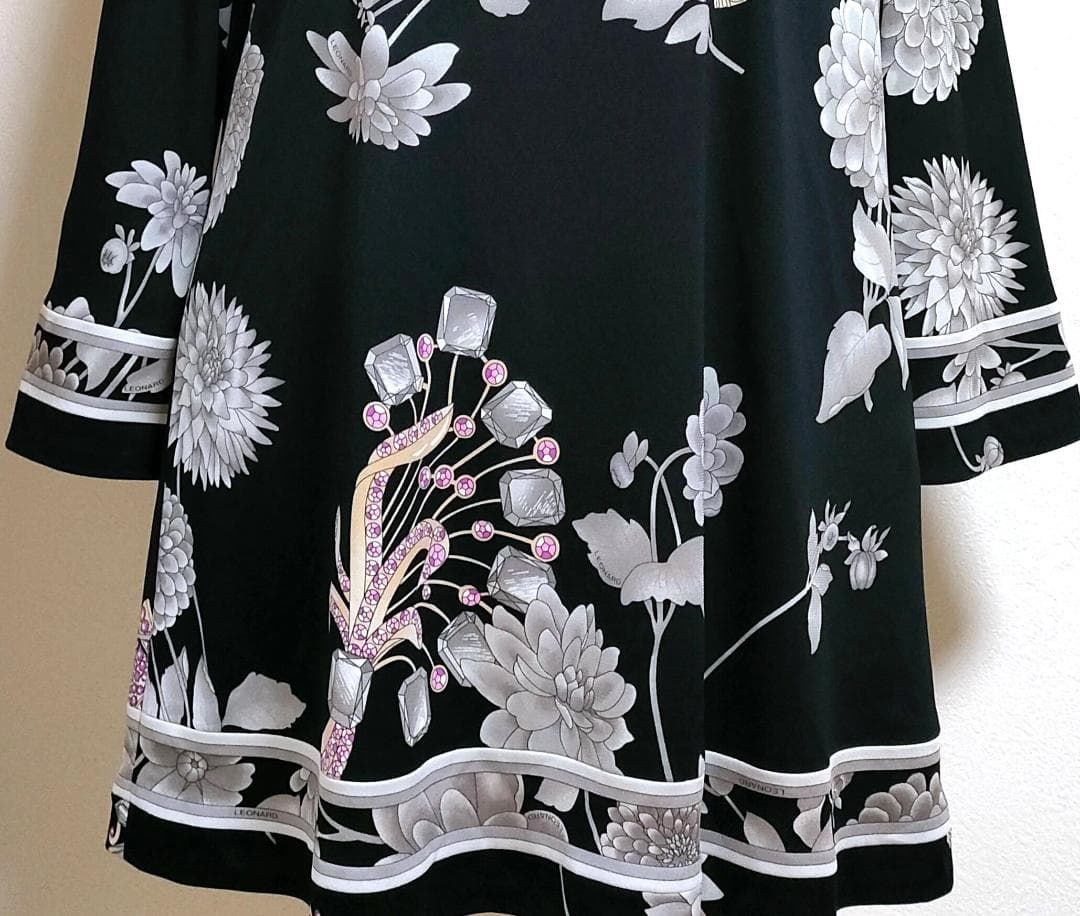 大きいサイズ 42❤️極美品❤️レオナール チュニッック❤️Aライン ワンピース