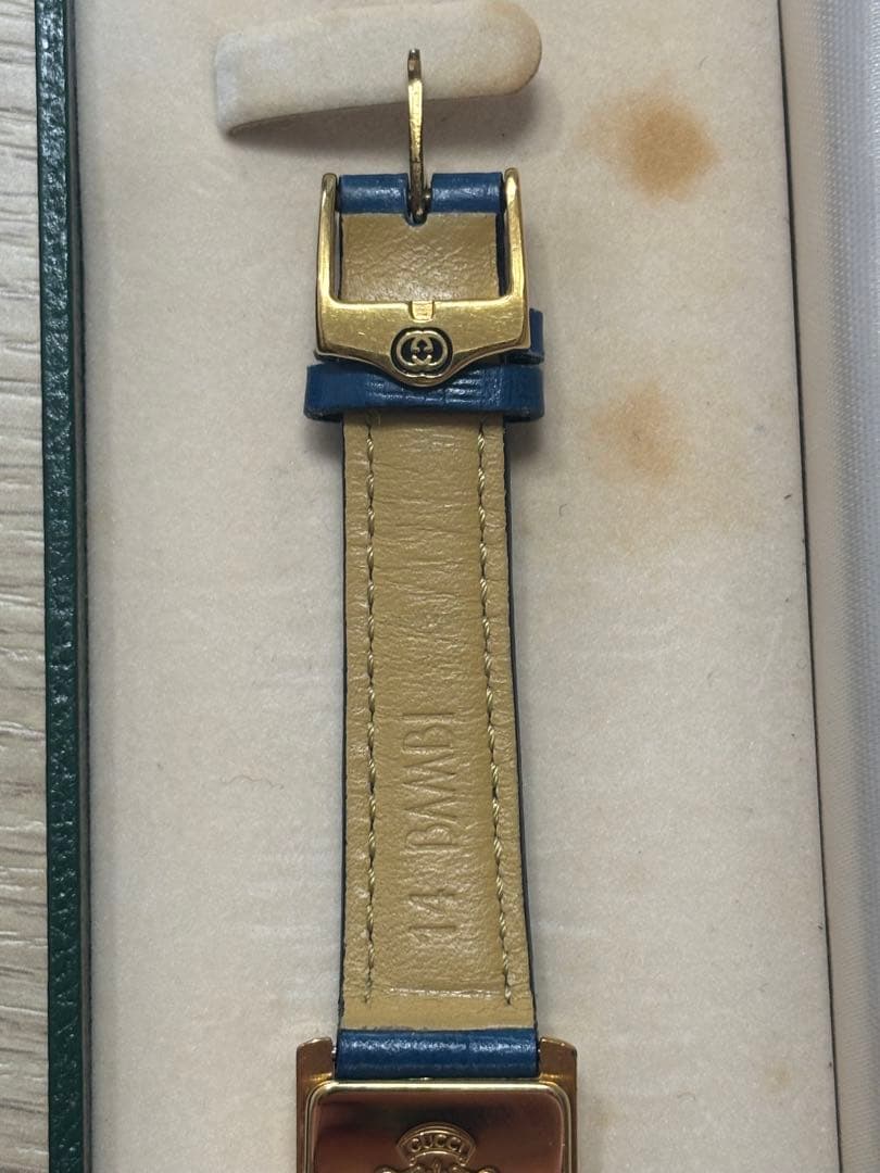 グッチ　レディース　ブルー　腕時計　2600L