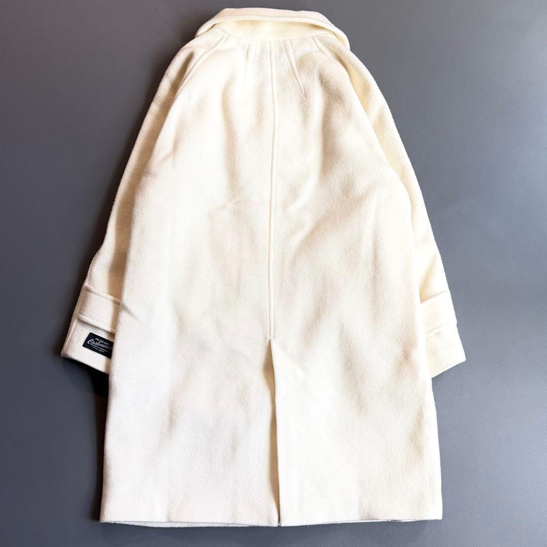 美品 ナノユニバース PECOLAMBウールカシミヤスタンドカラーコート