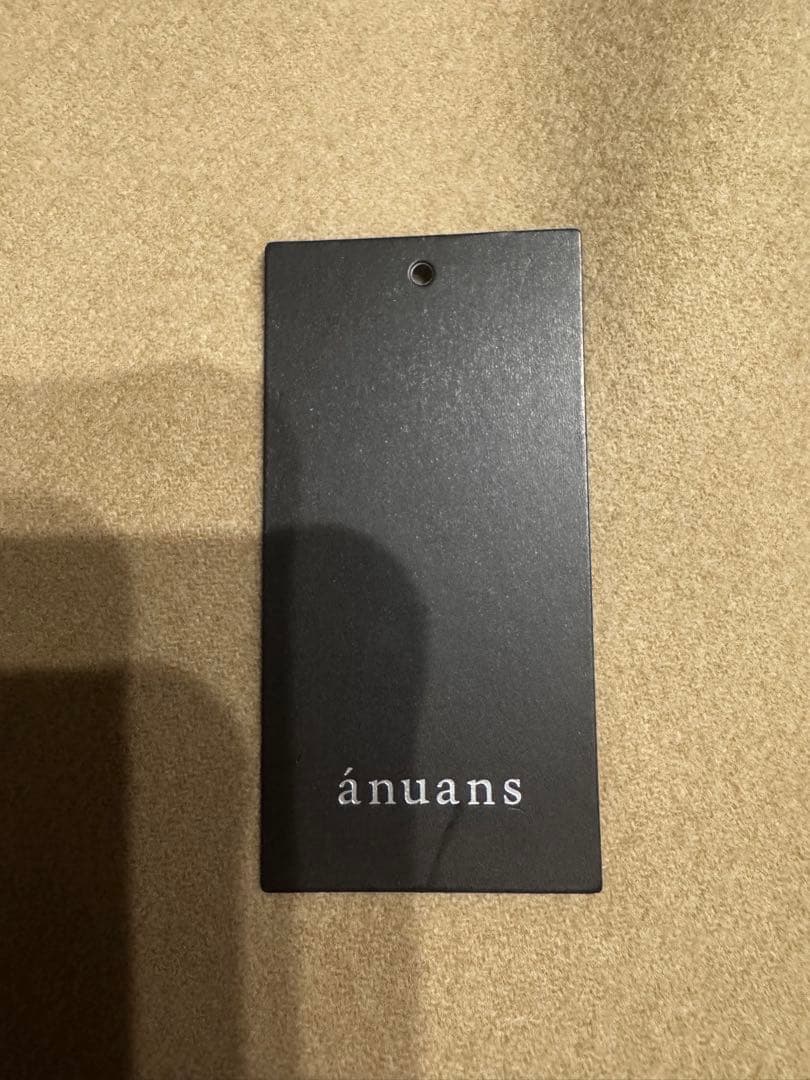 【完売品⭐︎試着のみ美品】リバーウールミドルマフラーコート　ベージュanuans