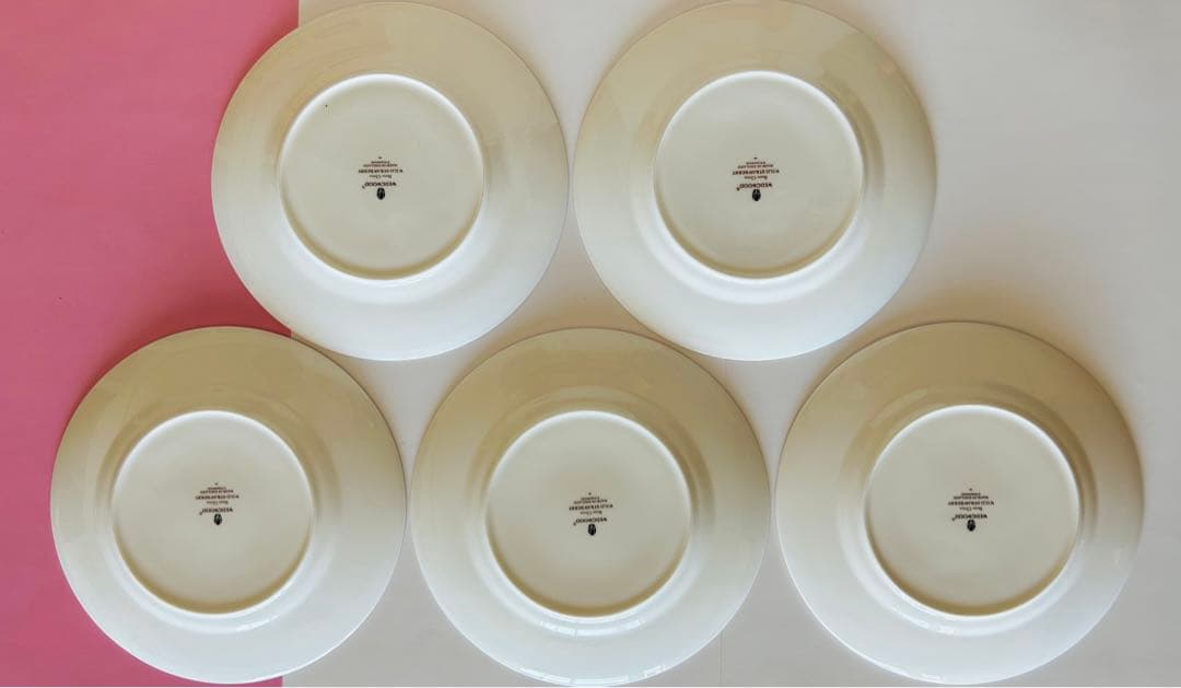 ウェッジウッド　ワイルドストロベリー　黒壺プレート5枚