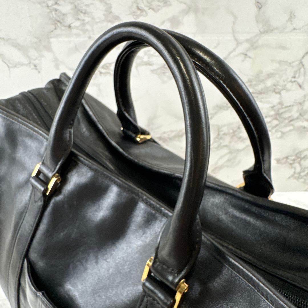 ヴィンテージpierre balmain ピエールバルマン 本革 ボストンバッグ