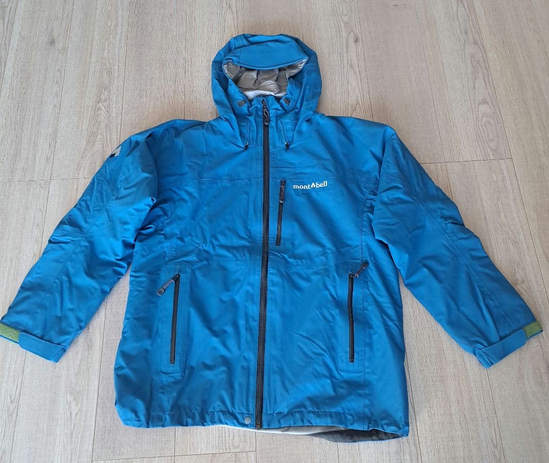 美品　モンベル　スキー/登山　アウター　　3in1 ブルー