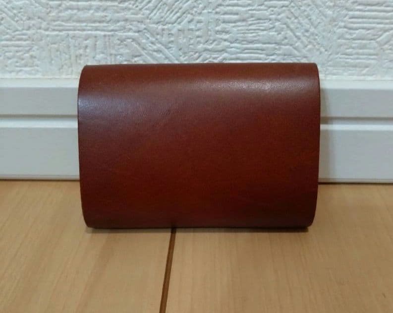 usfl 小さくて使いやすい財布mini キャメル レザー 三つ折り財布