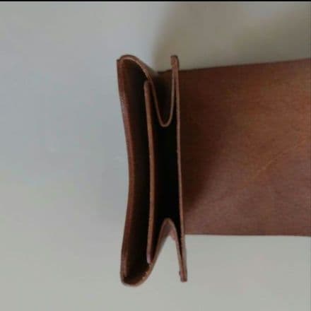 usfl 小さくて使いやすい財布mini キャメル レザー 三つ折り財布