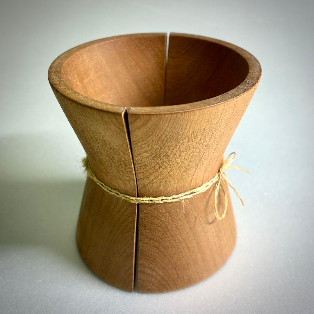 ➕10cm 三谷龍二さん×ケメックス 3cup用 ホルダー 取手 木の器 未使用