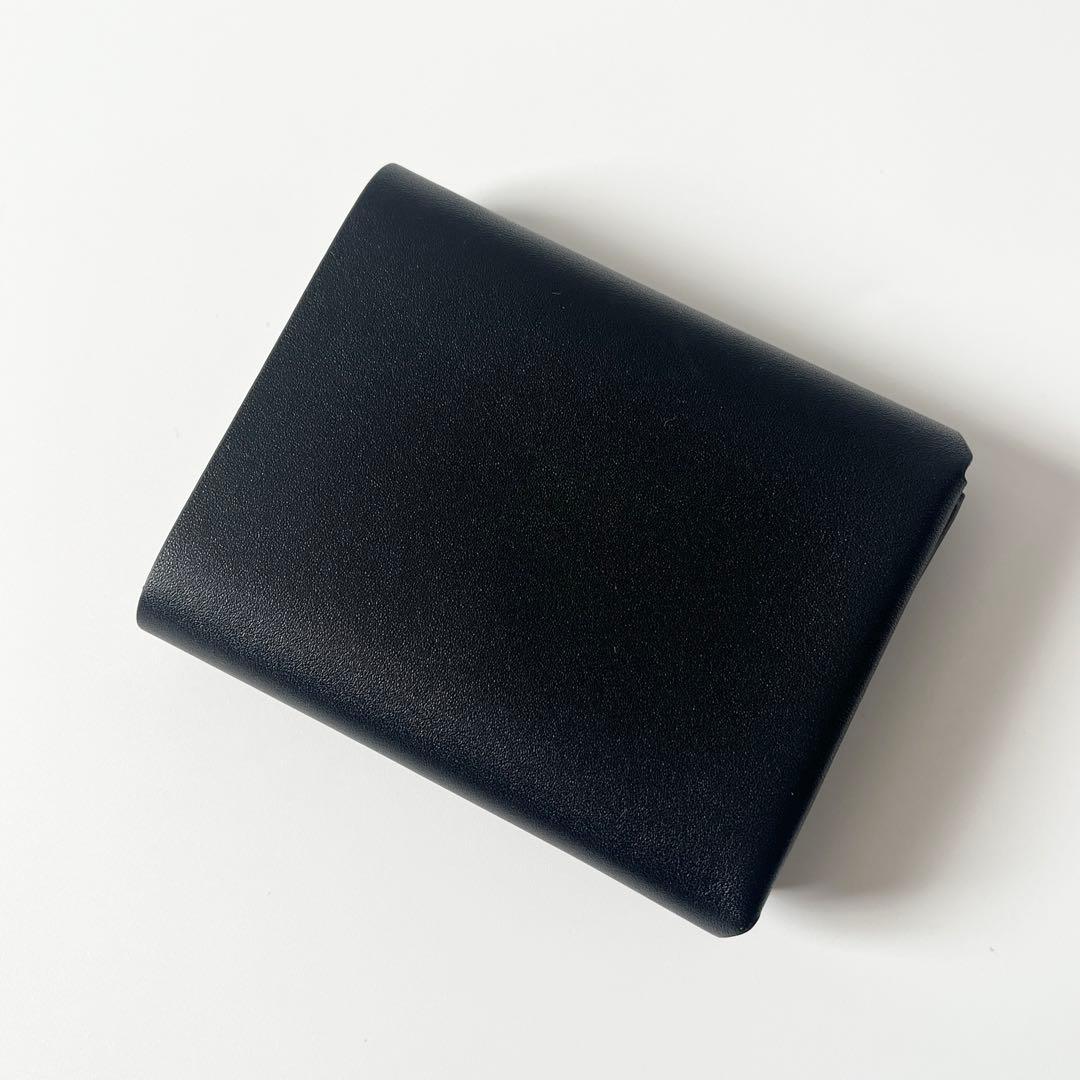 ジルサンダー　ORIGAMI　三つ折り財布　レザー　黒　ブラック　ユニセックス