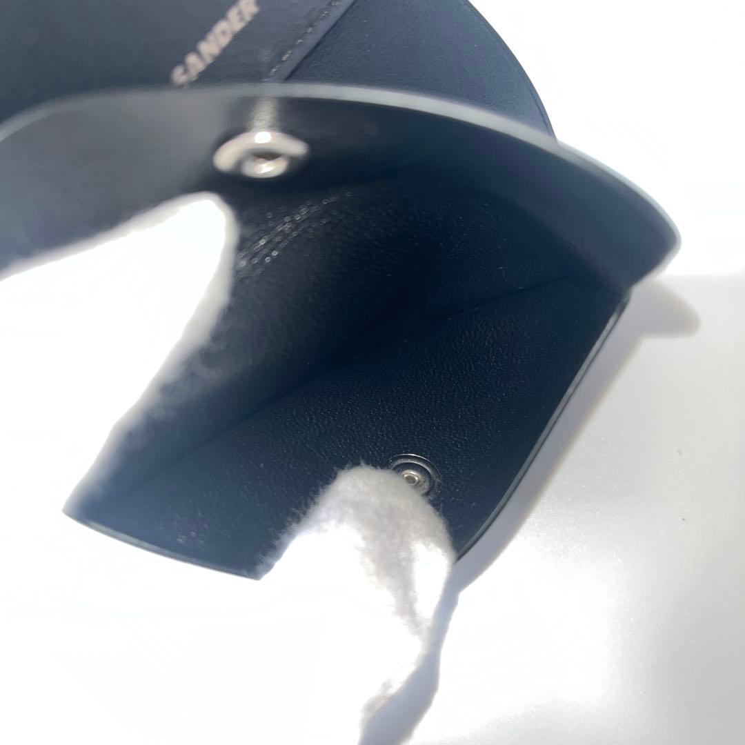 ジルサンダー　ORIGAMI　三つ折り財布　レザー　黒　ブラック　ユニセックス