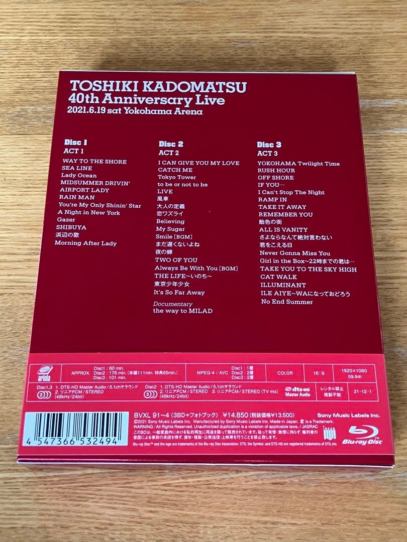 角松敏生 40th Anniversary live 初回生産限定盤
