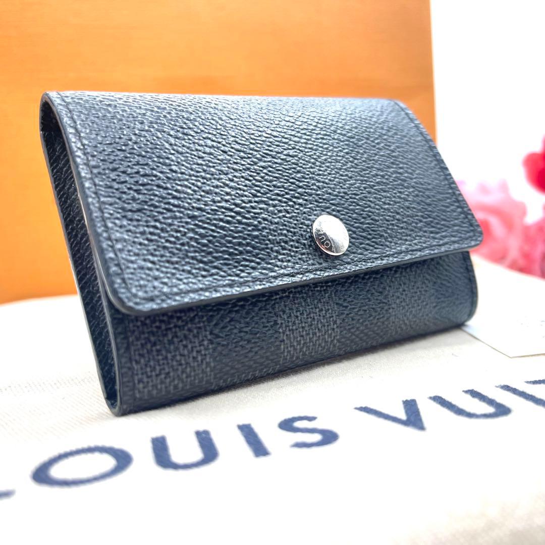 ルイヴィトン ダミエ　グラフィット　キーケース　キーリング　キーホルダー722