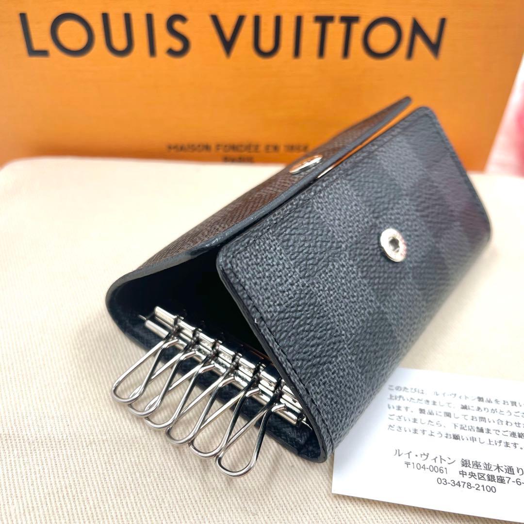 ルイヴィトン ダミエ　グラフィット　キーケース　キーリング　キーホルダー722