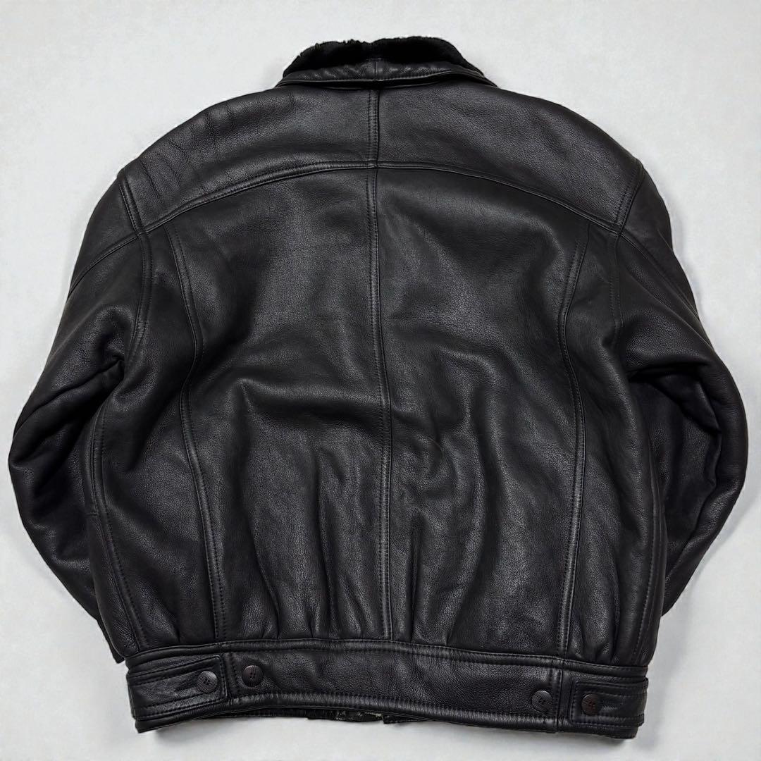 S*M様 ムートンジャケット　レザージャケット　ボア　ラムレザー　羊革　Lサイズ