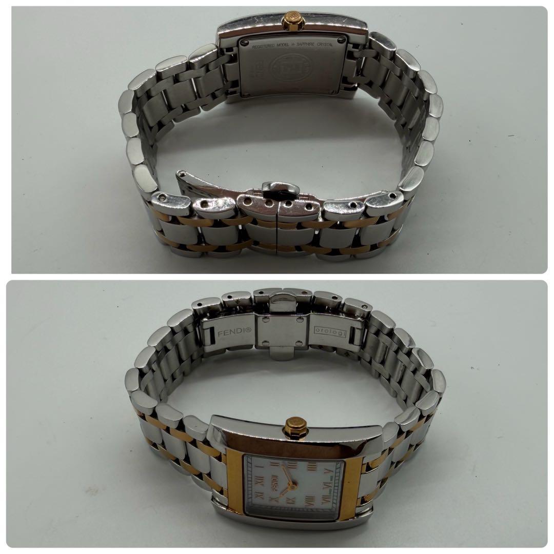 【稼働】フェンディ 腕時計 7000L シェル文字盤 クラシコ ローマン コンビ
