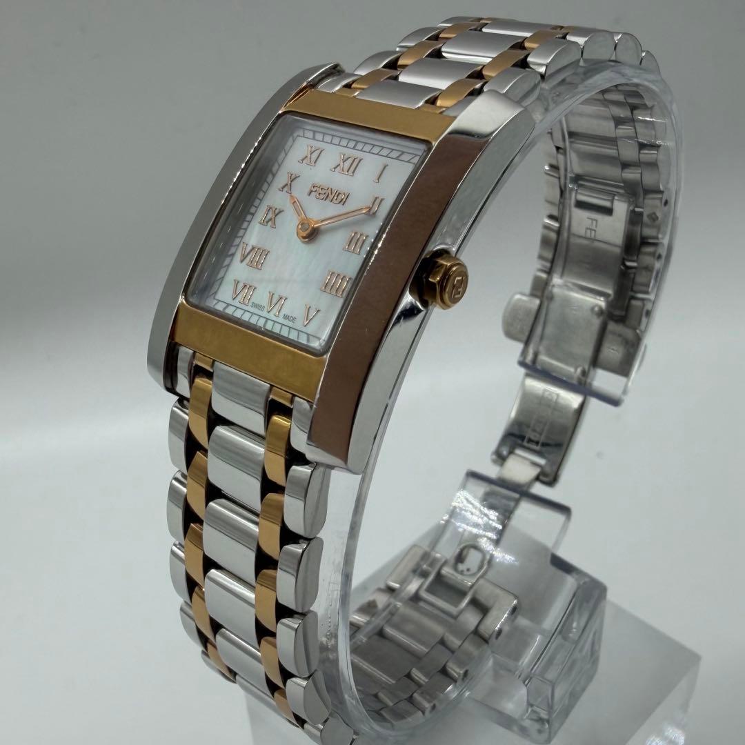 【稼働】フェンディ 腕時計 7000L シェル文字盤 クラシコ ローマン コンビ