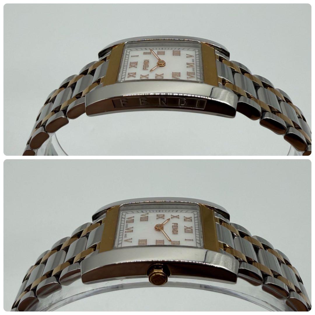 【稼働】フェンディ 腕時計 7000L シェル文字盤 クラシコ ローマン コンビ