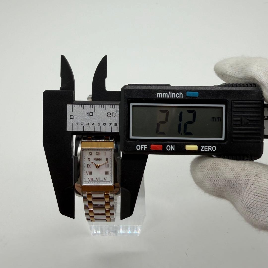 【稼働】フェンディ 腕時計 7000L シェル文字盤 クラシコ ローマン コンビ