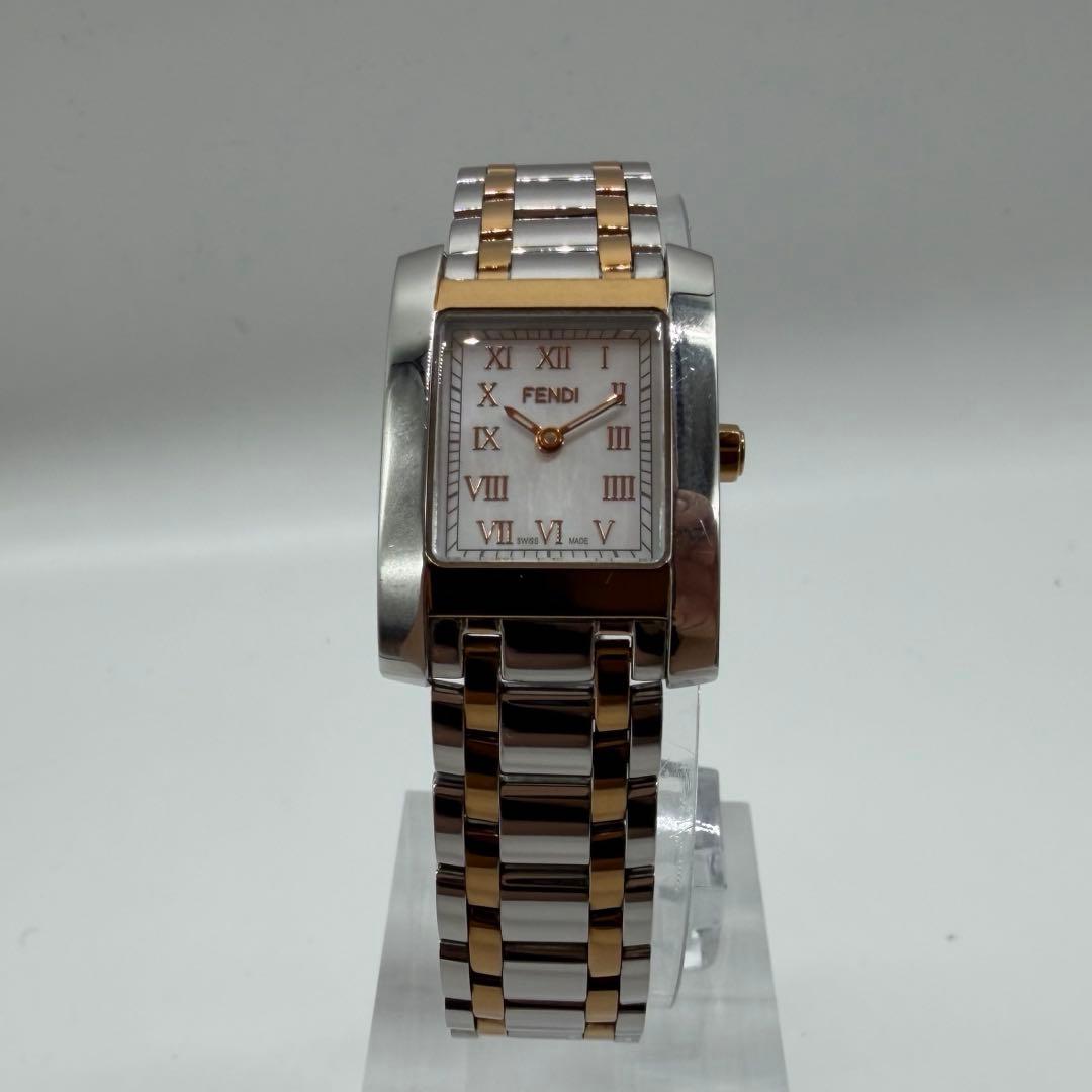 【稼働】フェンディ 腕時計 7000L シェル文字盤 クラシコ ローマン コンビ