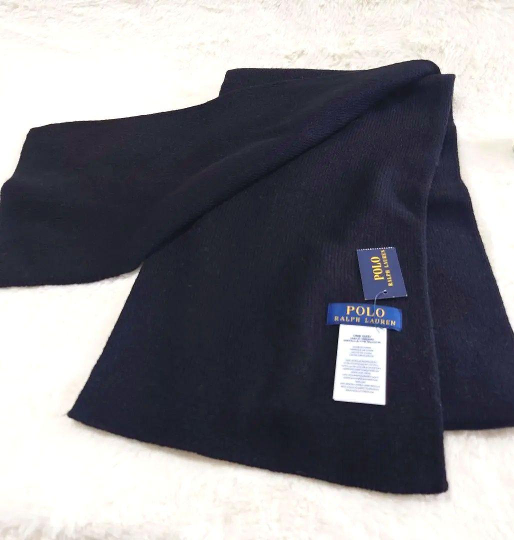 【新品】【タグ付き】　ポロラルフローレン　ラルフローレン　マフラー　ポロベア　黒