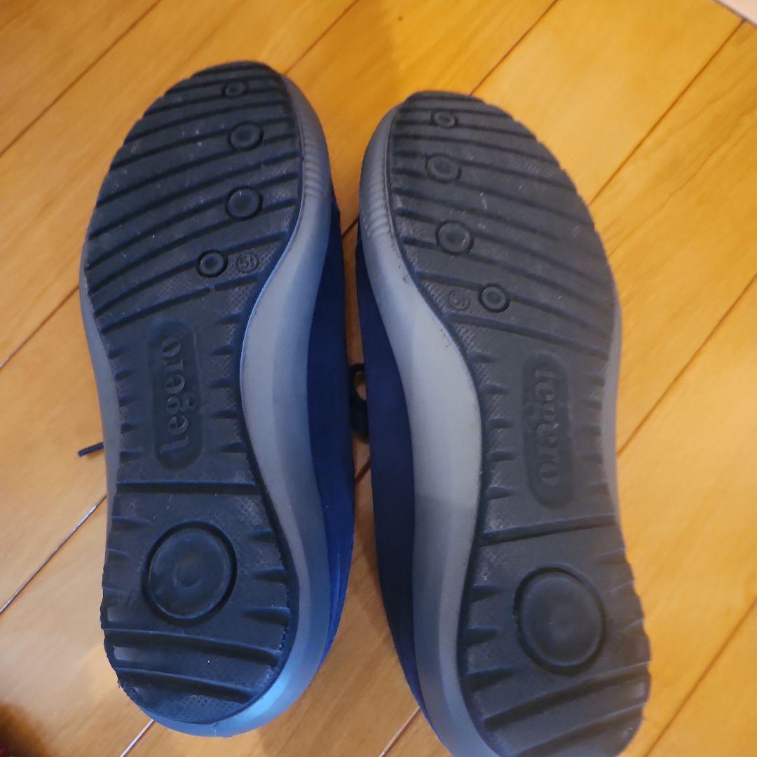 legero ネイビー スエードスニーカー