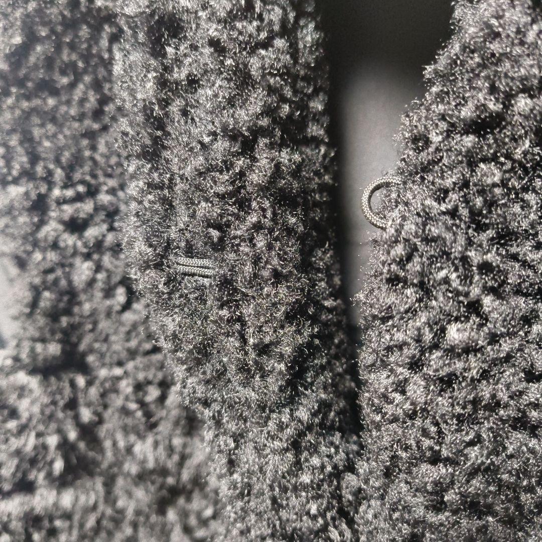 再値下【美品】PASSIONE 黒 切替 フェイクファー ジレ　エコファー