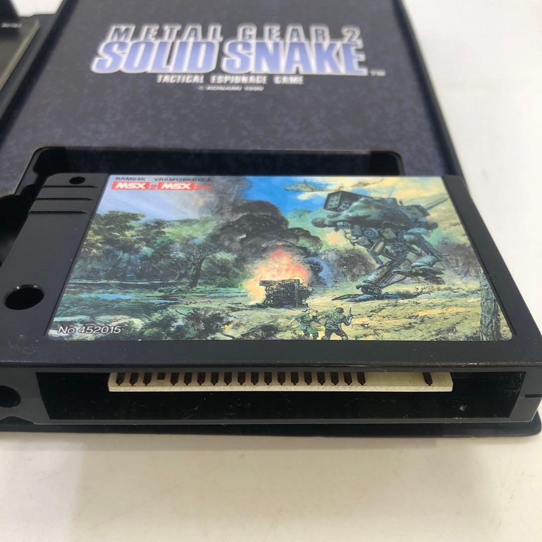 希少 KONAMI メタルギア2 SOLID SNAKE MSX2 MSX2+