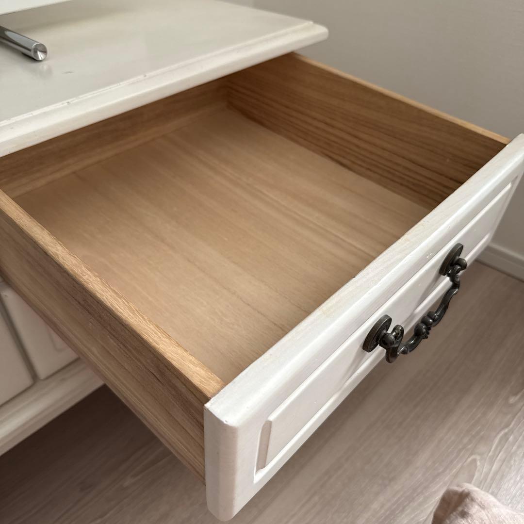 B-COMPANY ホワイト・アンティーク調テレビボード（フレンチカントリー）