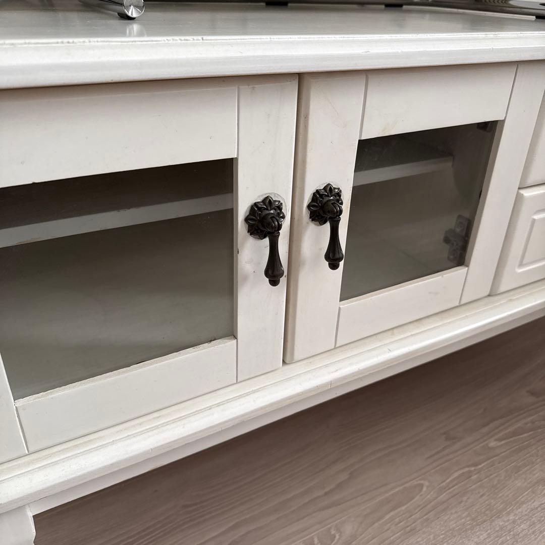 B-COMPANY ホワイト・アンティーク調テレビボード（フレンチカントリー）